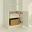 Système de placard modulaire en bois avec miroir Elise