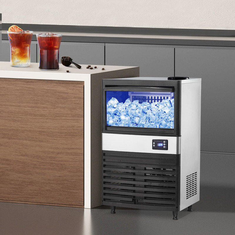 Machine à glaçons sous le comptoir 120 lb / 24 heures - Bac 26 lb, glace transparente en 15 minutes