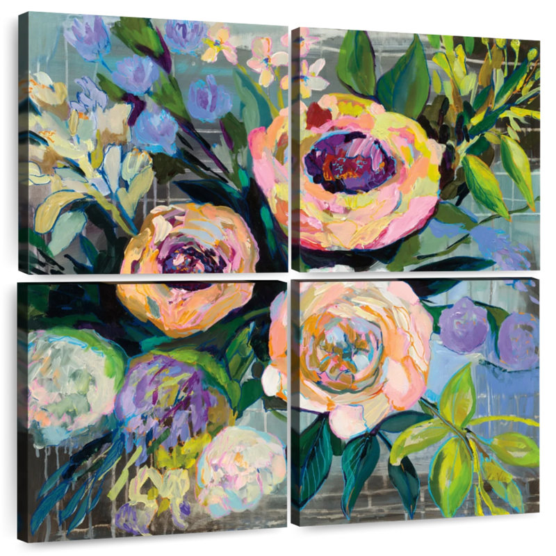Harnek Dreamy Flowers, 32" H x 32" W
