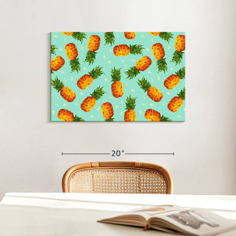 Yarlin Hipster Pineapples, 16" H x 24" W