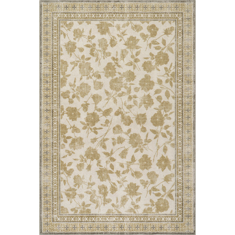 Botanica Hand-Tufted Botanical Wool-Blend Rug