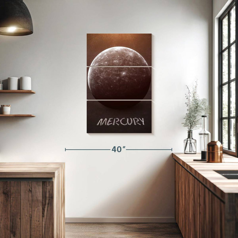 Oberle Chalk Drawn Mercury, 38" H x 24" W