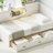 L-Shaped Bed Frame With Drawer And And Bookcase,Corner Bed Wooden Captain Bed With Led Downlight And USB Port For Small Room,Bedroom, Guest Room, Bed Frame-302246366