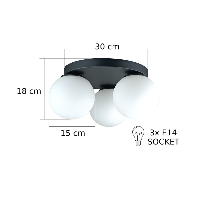 Borgella Glass Flush Mount