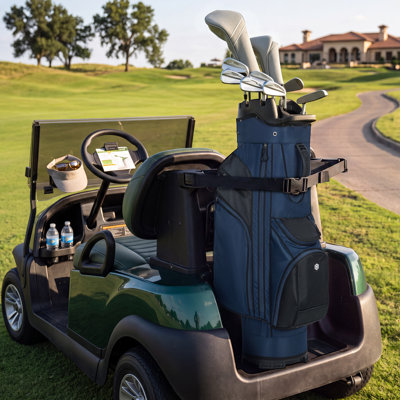 Golf Cart Bag 14-Way Divider Top with Cooler Pocket Rain Cover, Blue 13.39 x 9.54 x 39.37 Inch