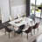 Simple Rectangular Rock Slab Dining Table Sets-102527334