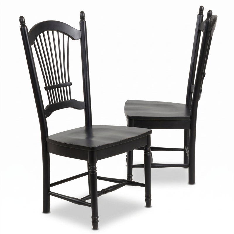 Liudger 18 " H Side Chair, Antique Black