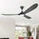 3-Blade Indoor Smart Ceiling Fan with Light and Remote/APP Control,3 LED Colors,6 Speed Noiseless DC Motor,Timer