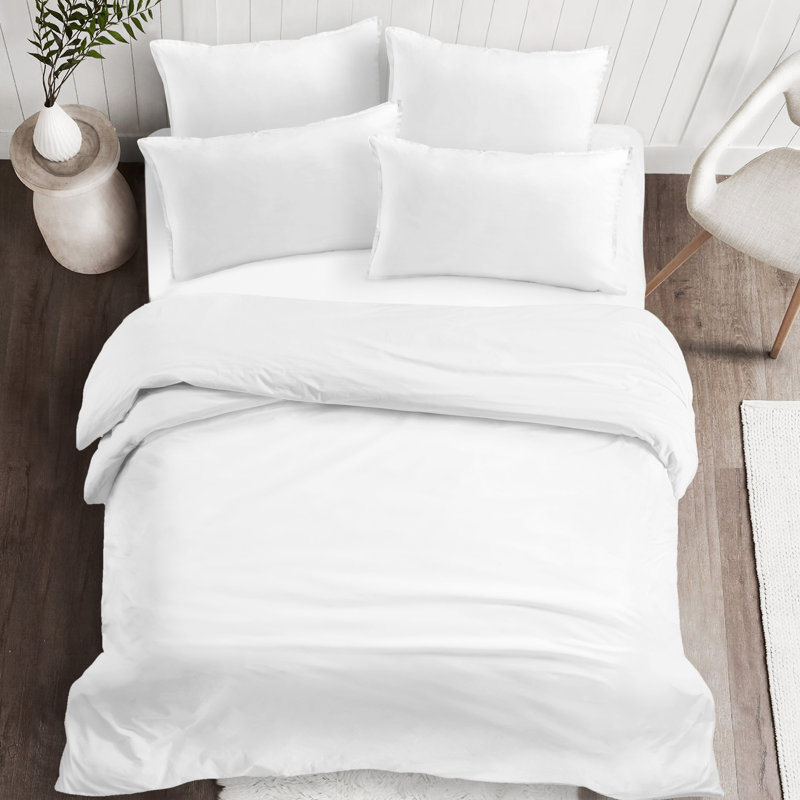 Ensemble de housse de couette Essentials, Housse de couette double et 2 taies décoratives s
