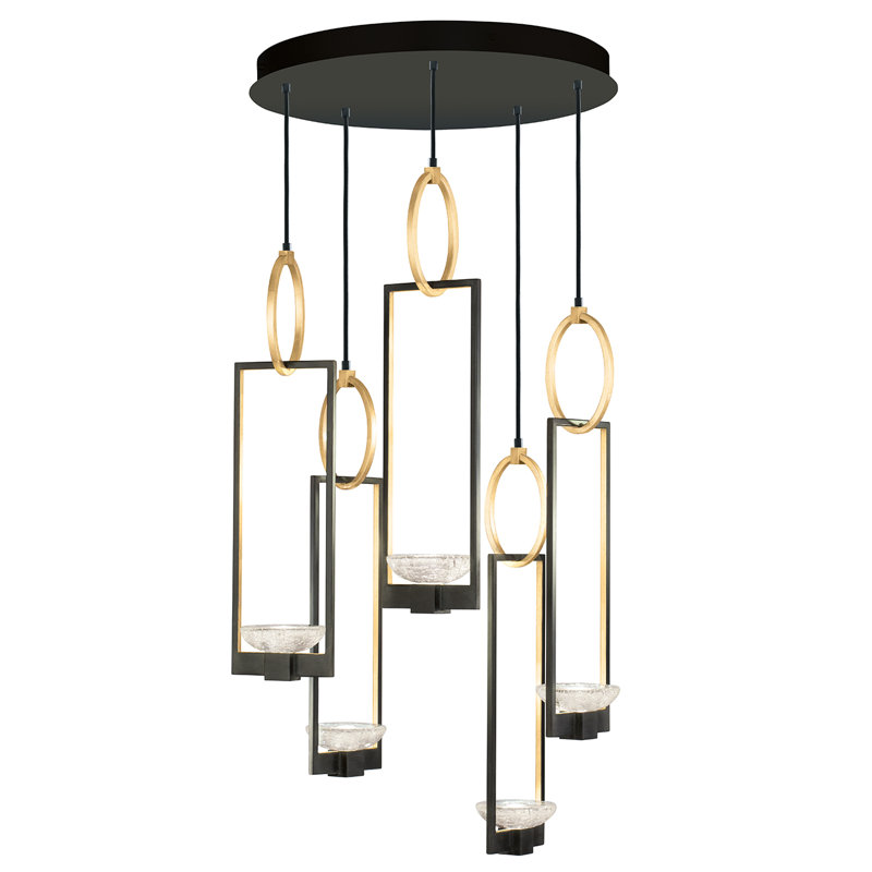 Delphi 5 - Light LED Cluster Pendant, Black