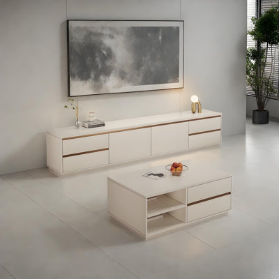 Ensemble de table basse et meuble télé Modern Minimalist