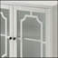 Console blanche avec 2 portes