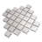 Artisana 12x12 in. Silver Gray Textured, Foiled Resin Arabesque Lantern Mosaic Wall Tile (5 sq ft/case, 5-Pack)-123153487