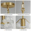 1 - Light Dimmable Single Pendant With 5 Glass Petal Shade-1083432093