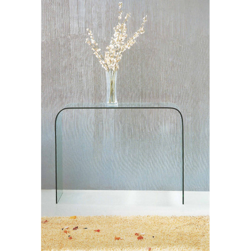 Knushevia 43'' Glass Console Table