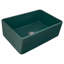 Ruvati 33 x 20 inch Fireclay Reversible Farmhouse Apron-Front Kitchen Sink  - Emerald Green