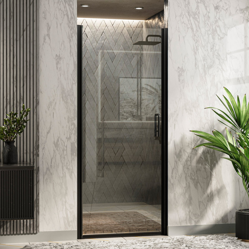 Porte de douche en verre pivotante sans cadre l 32 po x H 72 po