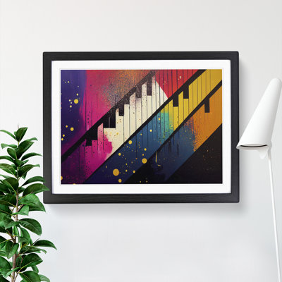 Piano Key Splash Vol.1 - Single Picture Frame Print