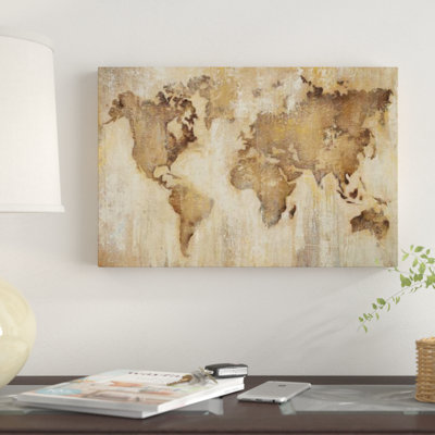 " Map of the World " Graphic Art Print