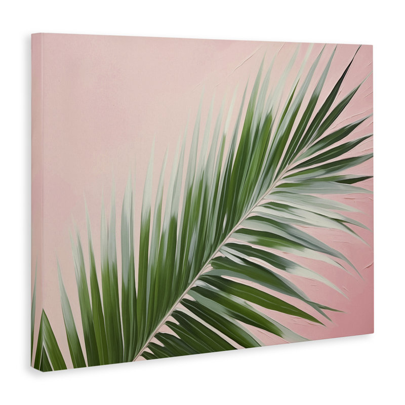 Art mural sur toile Wispy Palm Leaf par Arlington Prints, H 36 po x l 48 po