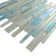 Aurora Blue 11.82 in. x 12.76 in. Interlocking Glossy Glass Mosaic Tile