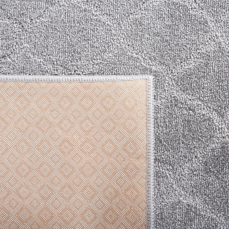 Pattern And Solid Performance Geometric Rug, Rectangle 5'3" x 7'6"