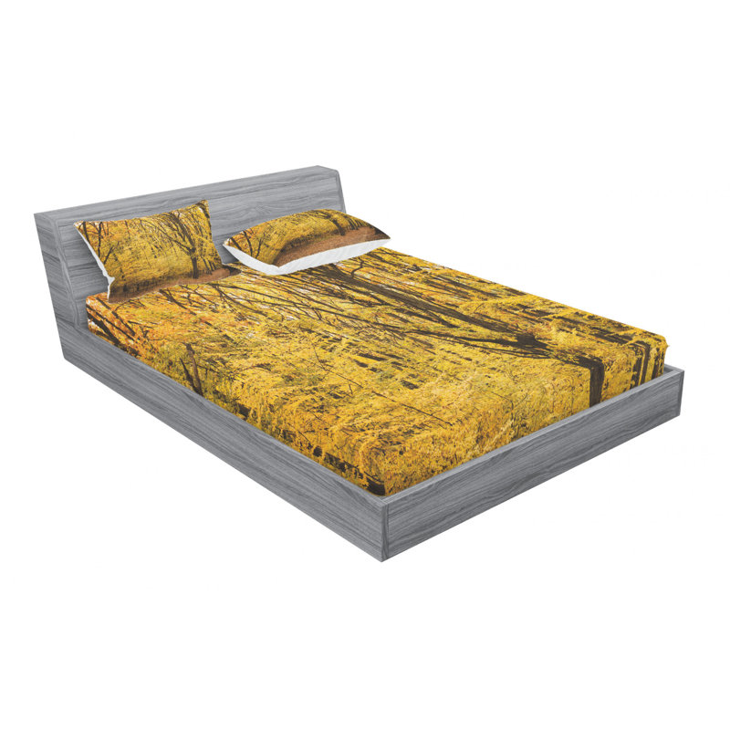 Microfiber Sheet Set, Queen Sheet Set with Fitted Sheet
