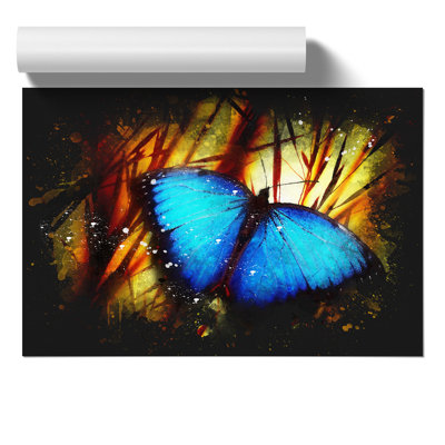 Butterfly Paint Splash - Frameless Print