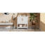 Meuble-lavabo avec lavabo en céramique et rangement polyvalent - idéal pour les petites salles de bain-115688314