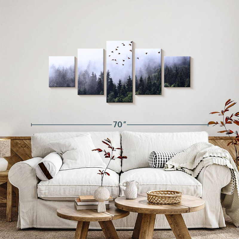 'Calming Forestscape, 24" H x 55" W
