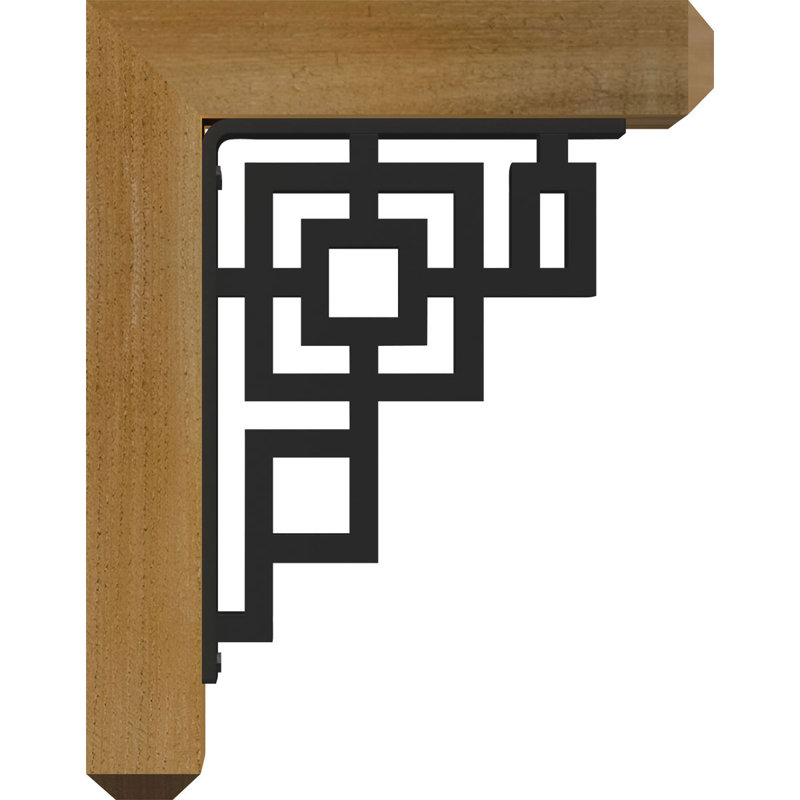 Support de fer Eris, H 19 po x P 16 po, Cèdre rouge de l'Ouest l 4 po x T 2 po (sciage br
