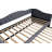 Twin Size Upholstered Daybed With Trundle And Usb Charging Design, Sturdy Wood Slat Support, Wood Bed Frame For Bedroom/Guestroom/Dorm,Plush Velvet Fabric,Gray
