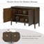 Buffet de ferme 47,25 pouces avec placage de pin et 2 portes-1928098014