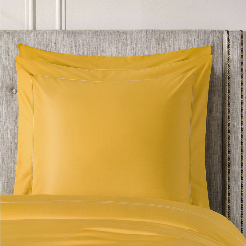 Rhapsody Pillow Sham, Euro, Mustard
