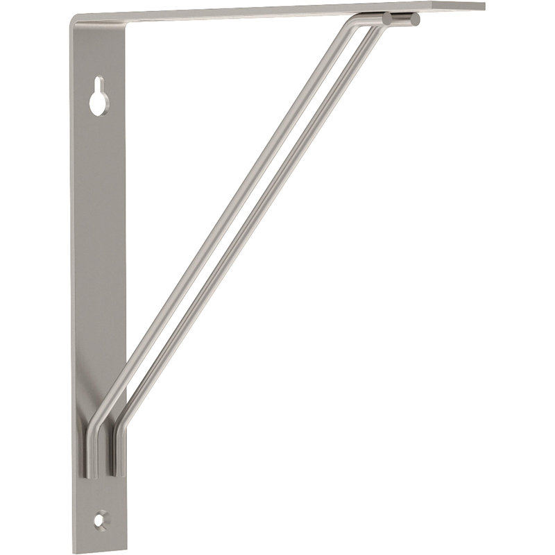 Double Wire Shelf Brackets, Nickel