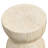 Alder Modern Rustic MGO Sculptural Side Table with Realistic Wood Grain Hourglass Design-125959286