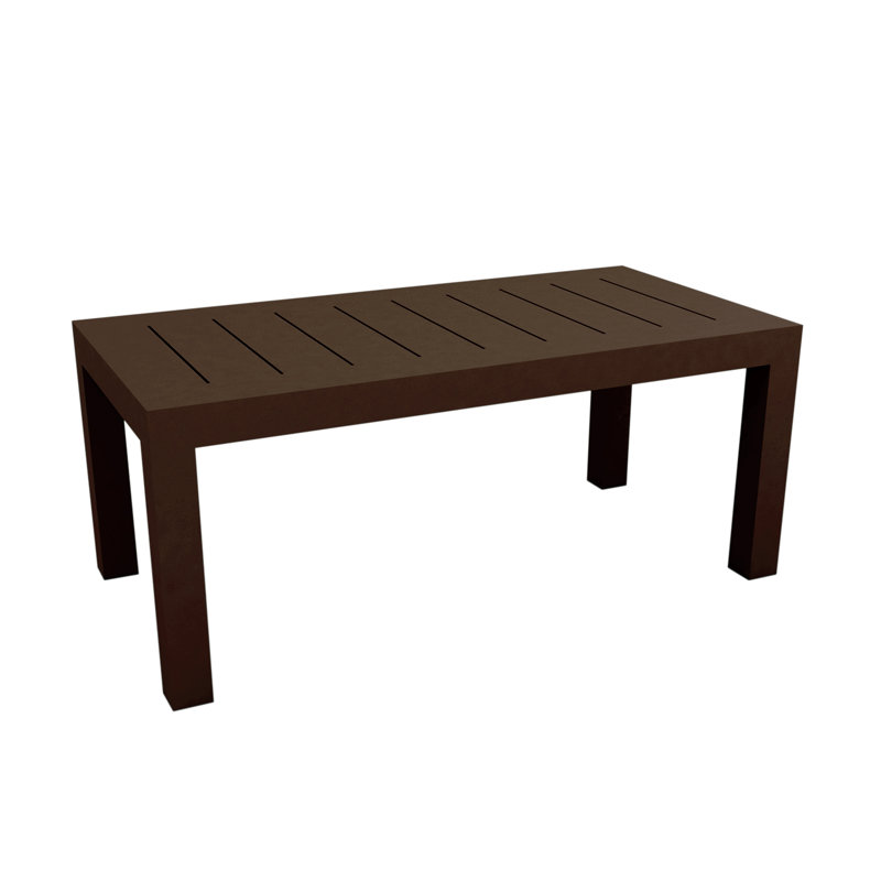 Jut Plastic/Resin Dining Table, Bronze, 180x90x75
