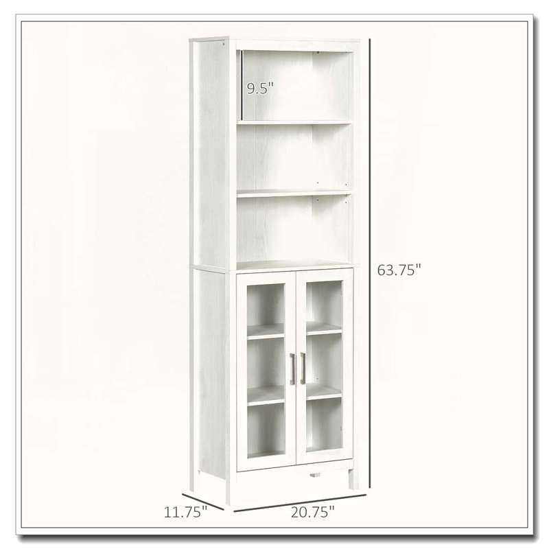 Armoire de rangement pour salle de bain avec tablette à 3 niveaux
