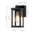 Niyae 11" Classic Outdoor Wall Sconce with Built-in GFCI Outlet 1 Light in Matte Black