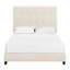 Grand lit plateforme tapissier capitonné beige-171502276