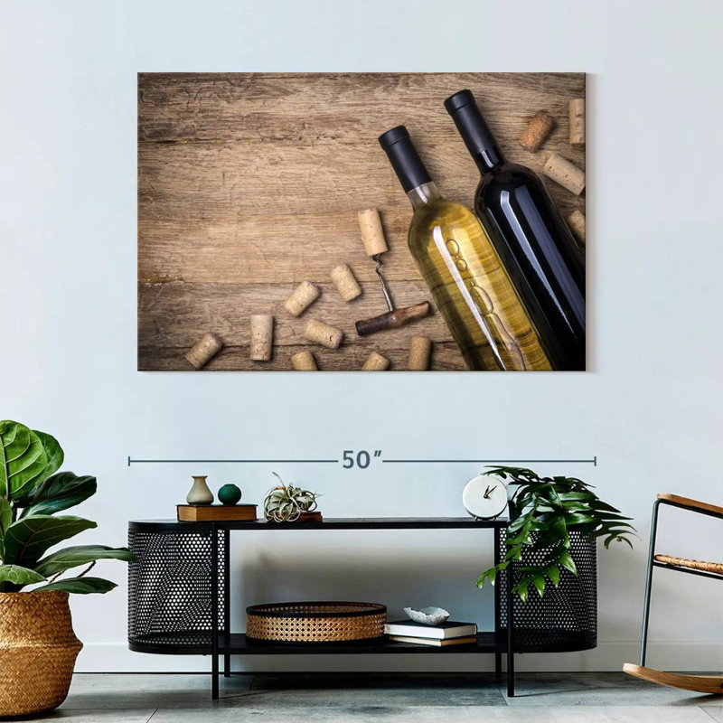 Yarlin Red And White Wine, 32" H x 48" W