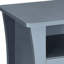 Table de chevet grise à 2 tiroirs - offrant beaucoup de rangement dans la chambre à coucher Pièce haute et pratique