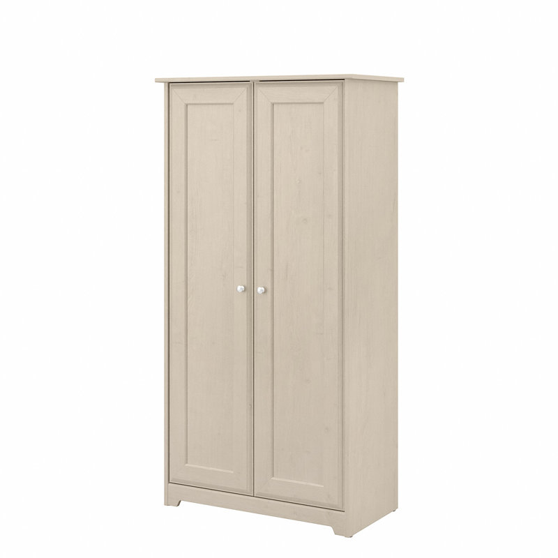 Armoire de rangement à 4 tablettes Huckins, Chêne blanc lin
