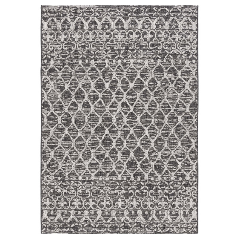 Gzifa Performance Geometric Indoor/Outdoor Area Rug, Rectangle 6'7" x 9'6"
