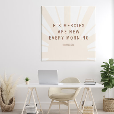His Mercies Are New Canvas, design by SD Graphics Studio