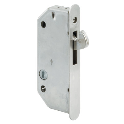 Loquet à mortaise en acier avec rainure de clavette verticale Prime-Line, 2 9/16 po, argent (paquet simple)