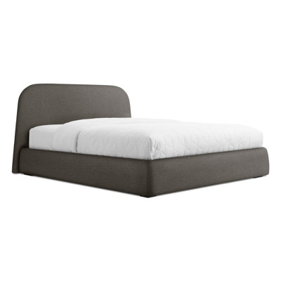 Lid Queen Bed- Camel Velvet