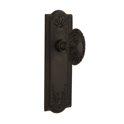 Plaque Nostalgic Warehouse Meadows avec bouton de porte victorien