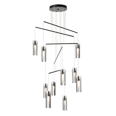 Exos 10-Light Mobile Pendant - Bronze - Opal Glass - Standard Overall Height
