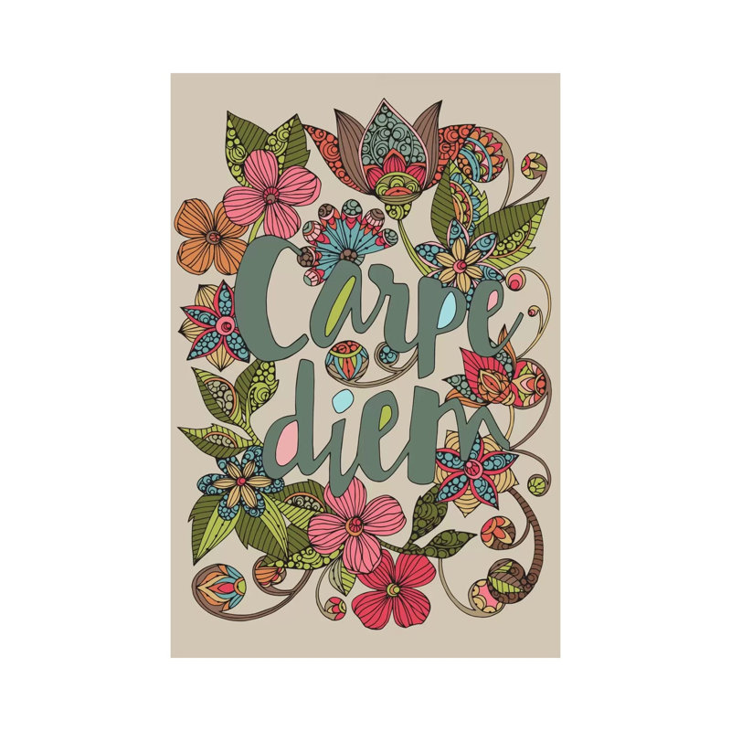 Carpe Diem II 1 Piece Wall Art on Canvas, 66.04 cm H x 45.72 cm W x 1.91 cm D, No Frame